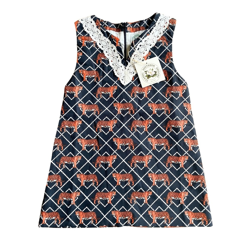 NEW Classic Southern Smocks‎ Girl's Tiger Shift Dress - Sz 3T